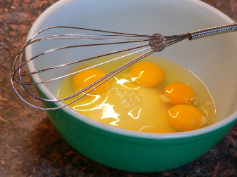 eggs and sugar for ginger ice cream